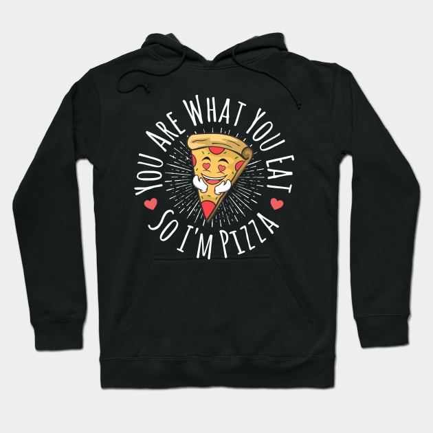 You are what you eat so I am pizza Hoodie by Lin Watchorn 